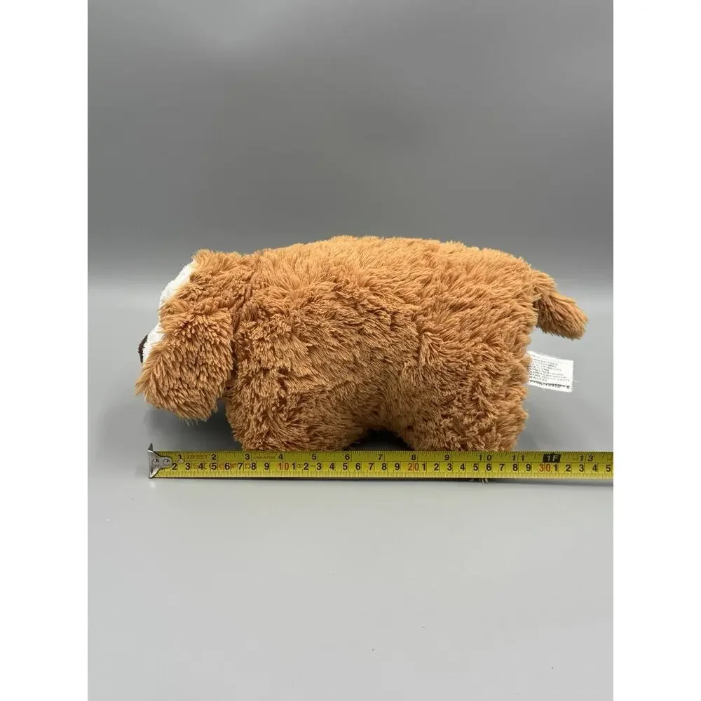 Sears Puppy Dog Brown Tan White Pillow Plush 11 Inch Stuffed Animal